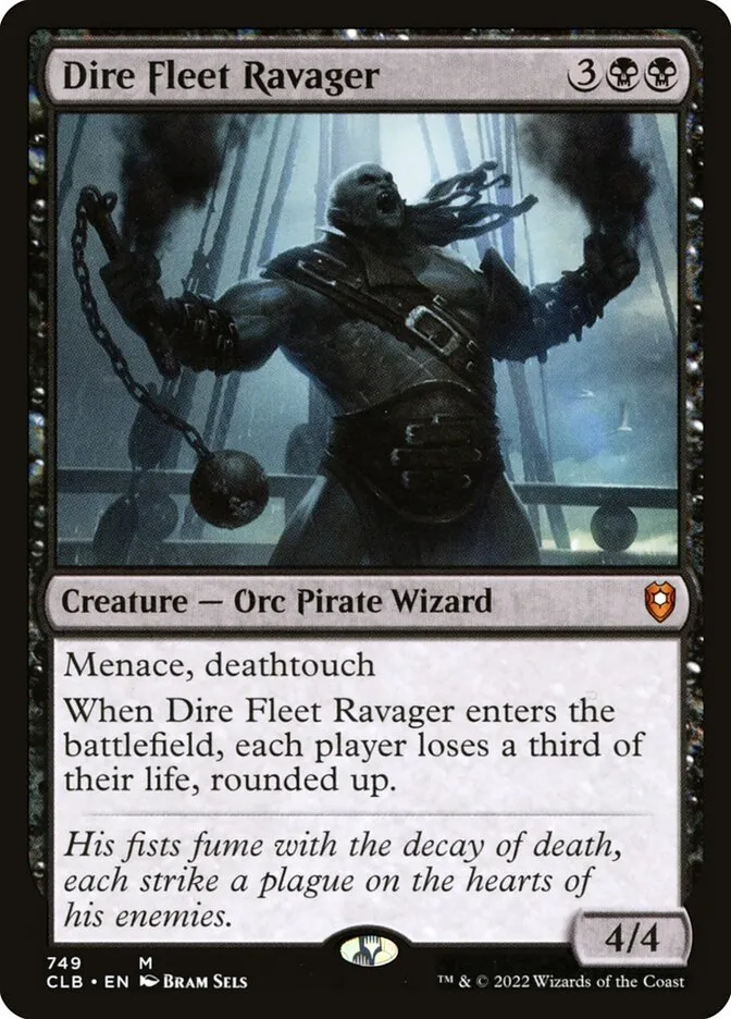 2022 Commander Legends: Battle for Baldur's Gate Dire Fleet Ravager #749 mythic card image