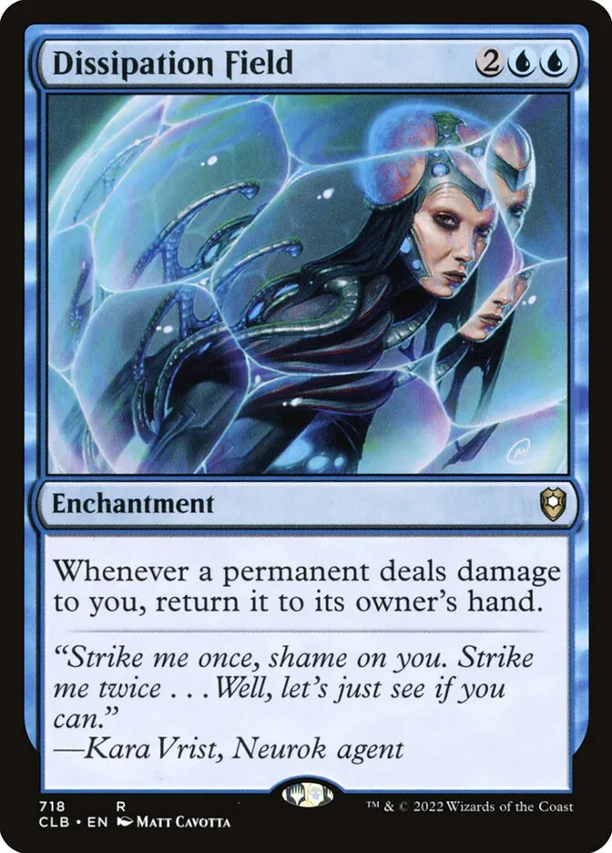 2022 Commander Legends: Battle for Baldur's Gate Dissipation Field #718 rare card image