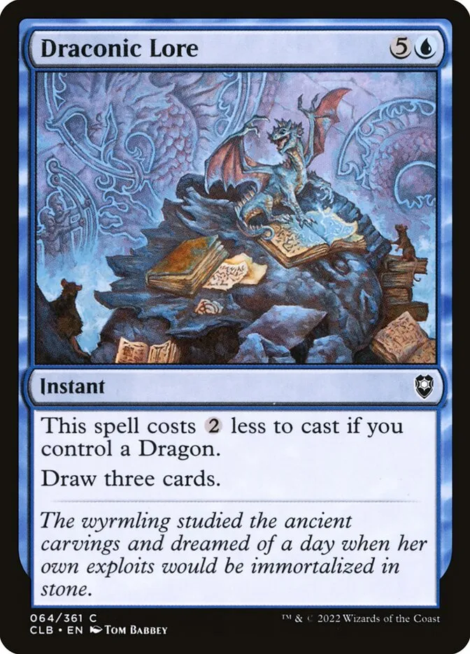 2022 Commander Legends: Battle for Baldur's Gate Draconic Lore #64 common card image
