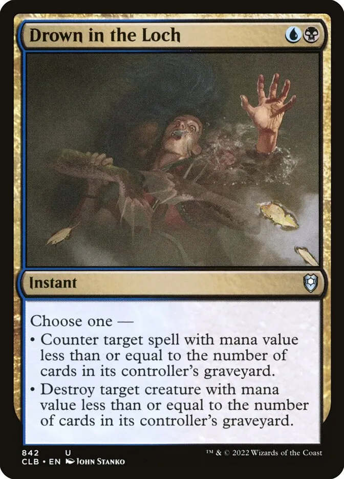 2022 Commander Legends: Battle for Baldur's Gate Drown in the Loch #842 uncommon card image