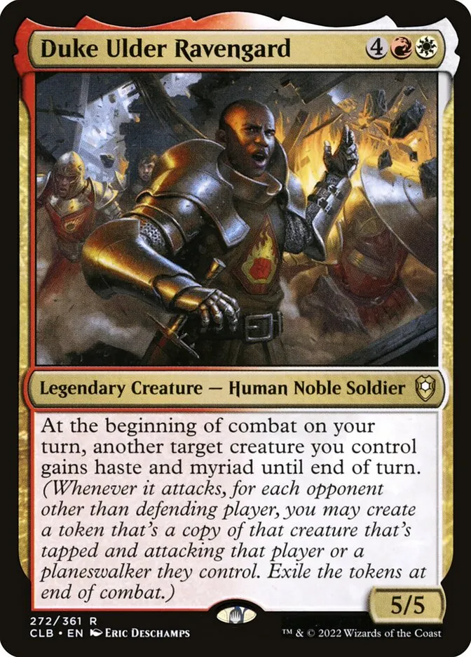 2022 Commander Legends: Battle for Baldur's Gate Duke Ulder Ravengard #272 rare card image