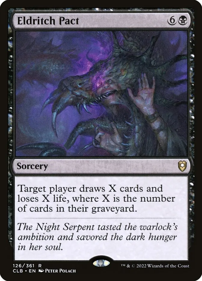 2022 Commander Legends: Battle for Baldur's Gate Eldritch Pact #126 rare card image