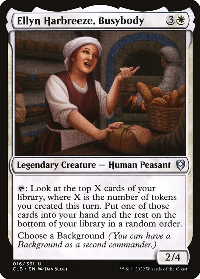 2022 Commander Legends: Battle for Baldur's Gate Ellyn Harbreeze, Busybody uncommon #16 uncommon card image
