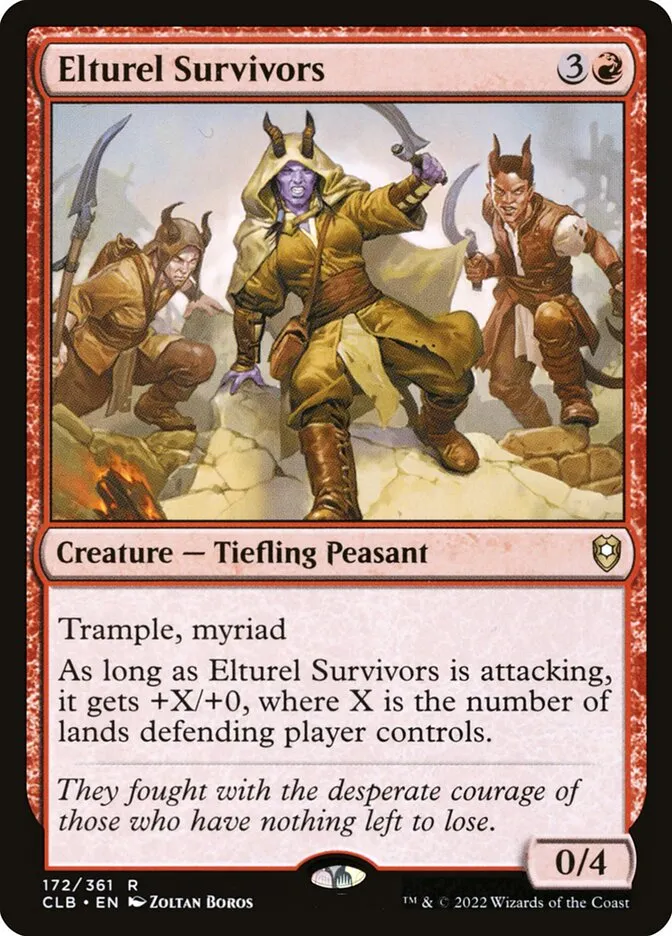 2022 Commander Legends: Battle for Baldur's Gate Elturel Survivors #172 rare card image