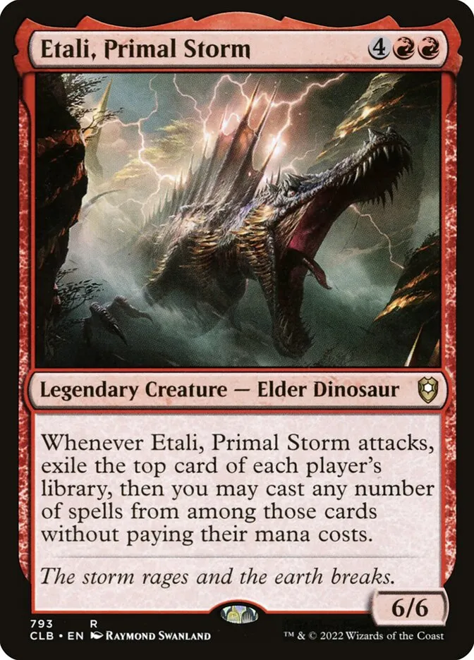 2022 Commander Legends: Battle for Baldur's Gate Etali, Primal Storm #793 rare card image