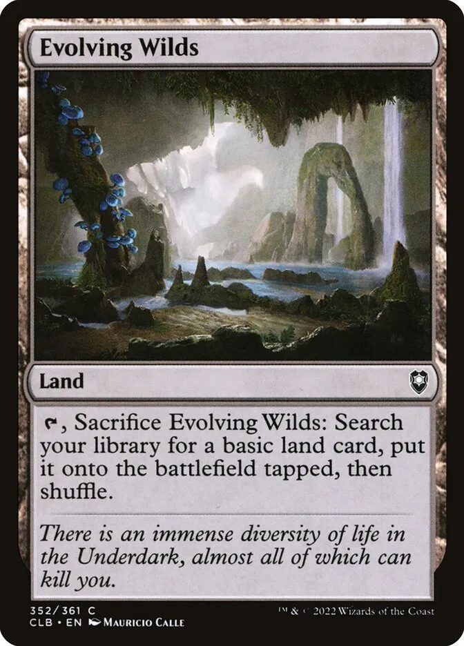 2022 Commander Legends: Battle for Baldur's Gate Evolving Wilds common #352 common card image