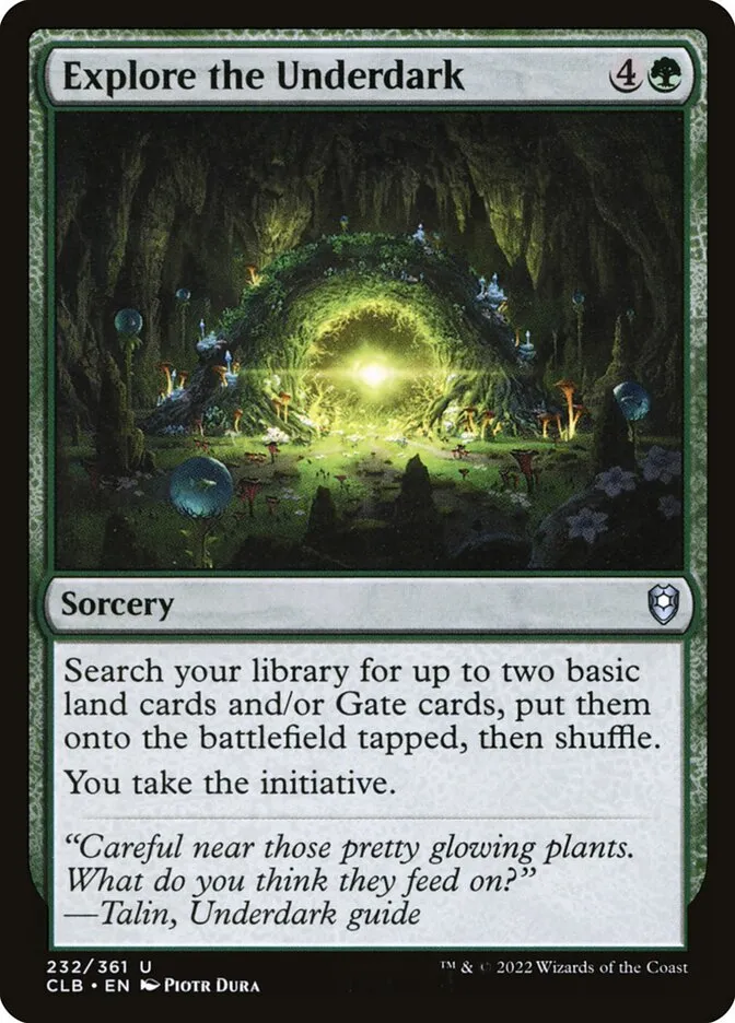 2022 Commander Legends: Battle for Baldur's Gate Explore the Underdark #232 uncommon card image