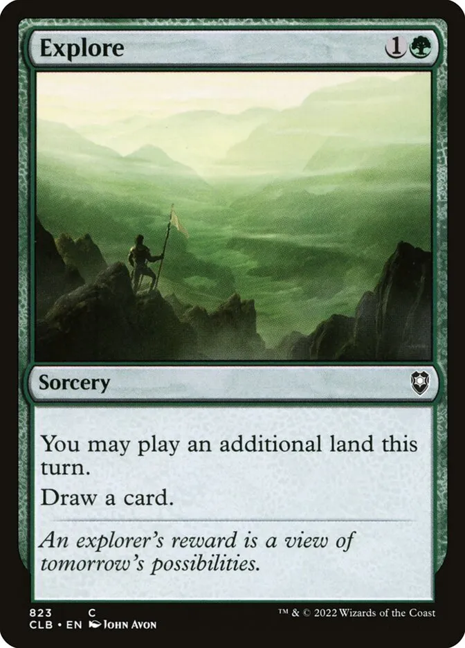 2022 Commander Legends: Battle for Baldur's Gate Explore common #823 common card image
