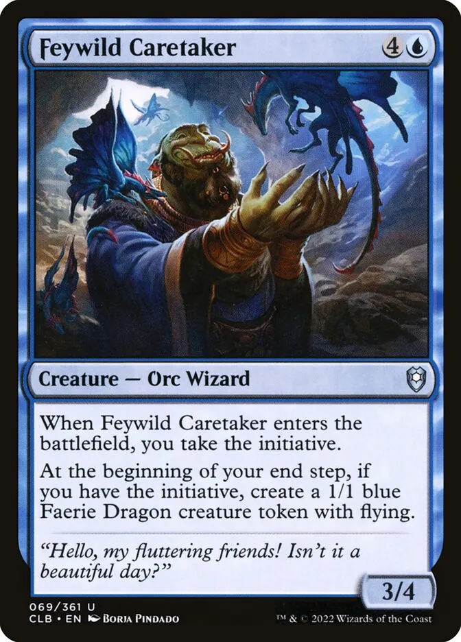 2022 Commander Legends: Battle for Baldur's Gate Feywild Caretaker #69 uncommon card image