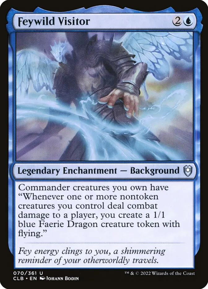 2022 Commander Legends: Battle for Baldur's Gate Feywild Visitor #70 uncommon card image