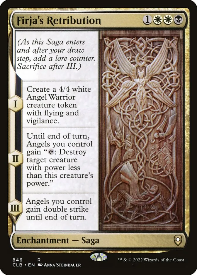 2022 Commander Legends: Battle for Baldur's Gate Firja's Retribution #846 rare card image