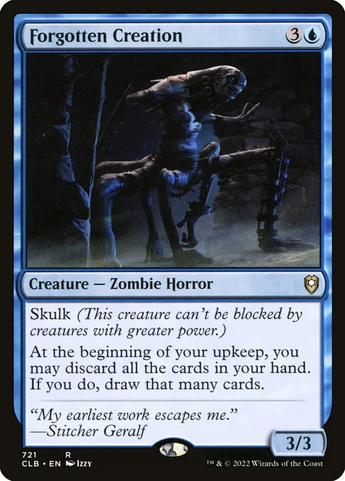 2022 Commander Legends: Battle for Baldur's Gate Forgotten Creation #721 rare card image