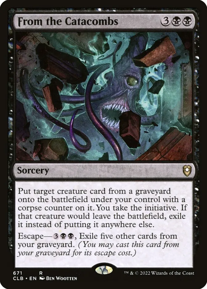 2022 Commander Legends: Battle for Baldur's Gate From the Catacombs #671 rare card image