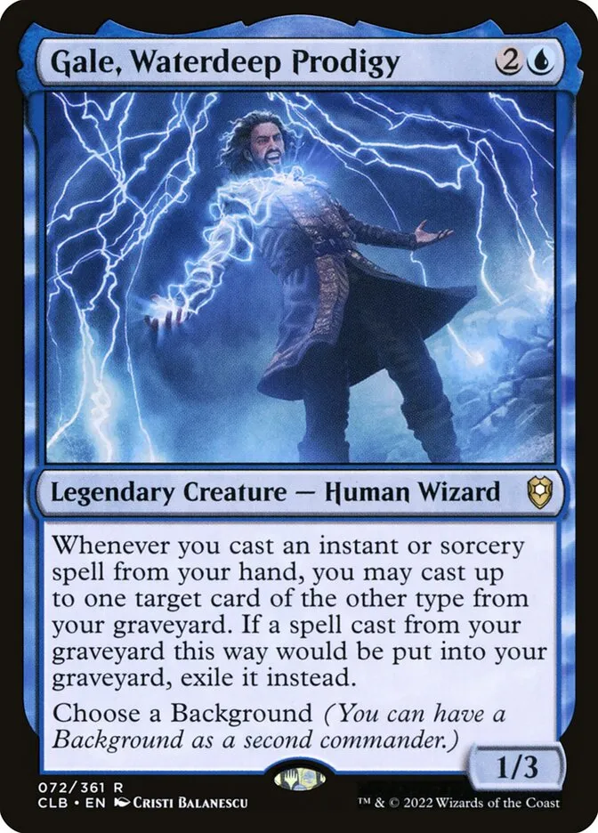 2022 Commander Legends: Battle for Baldur's Gate Gale, Waterdeep Prodigy #72 rare card image