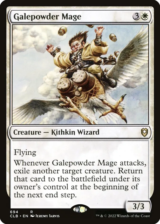2022 Commander Legends: Battle for Baldur's Gate Galepowder Mage #694 rare card image