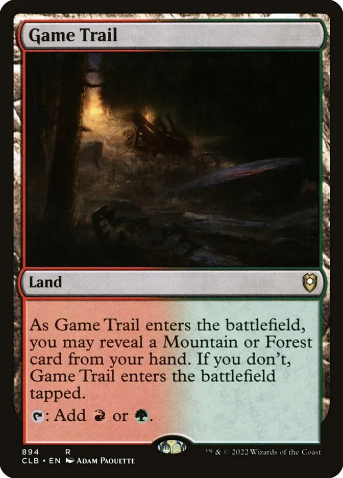 2022 Commander Legends: Battle for Baldur's Gate Game Trail #894 rare card image