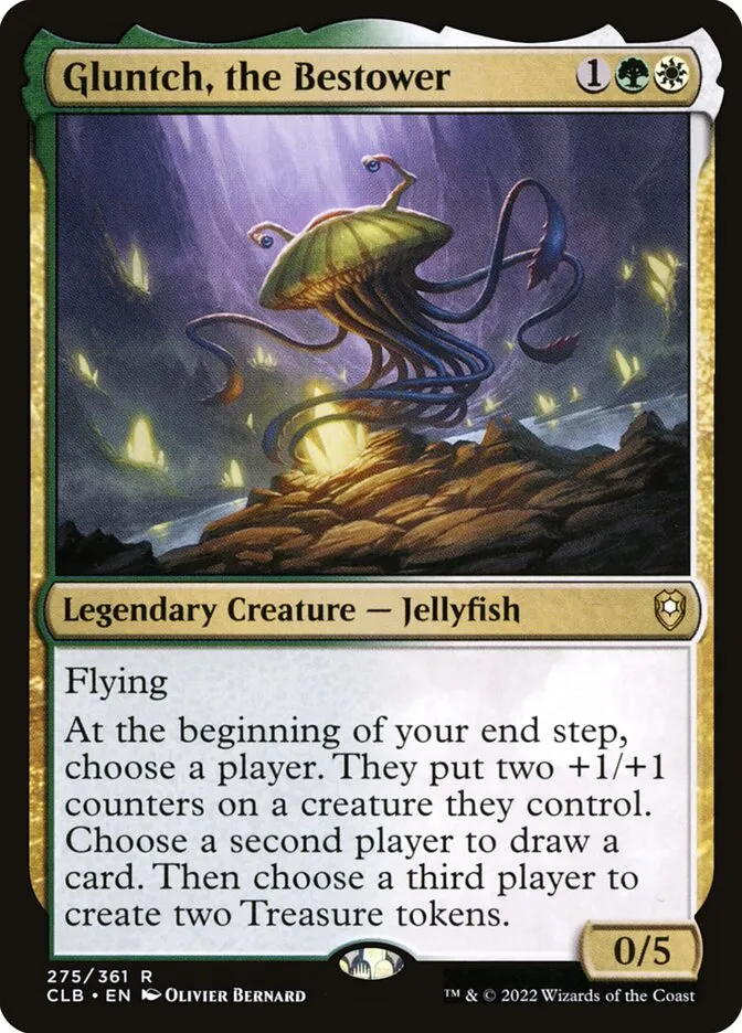 2022 Commander Legends: Battle for Baldur's Gate Gluntch, the Bestower #275 rare card image