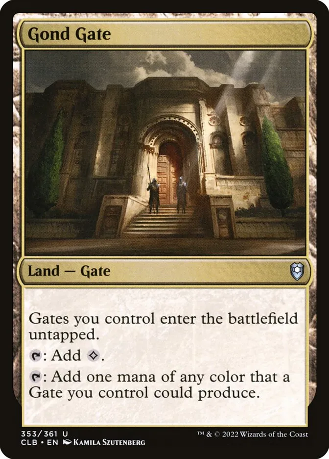 2022 Commander Legends: Battle for Baldur's Gate Gond Gate #353 uncommon card image