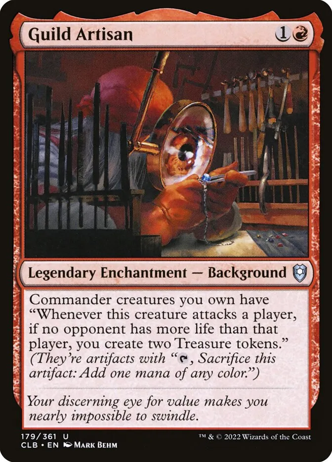 2022 Commander Legends: Battle for Baldur's Gate Guild Artisan #179 uncommon card image