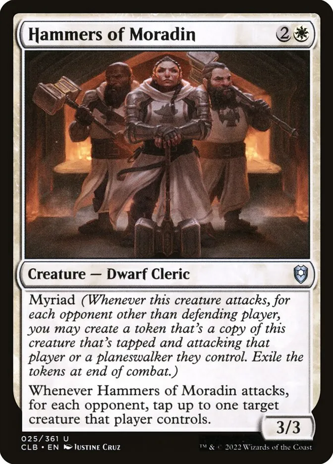 2022 Commander Legends: Battle for Baldur's Gate Hammers of Moradin uncommon #25 uncommon card image