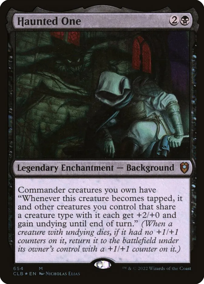 2022 Commander Legends: Battle for Baldur's Gate Haunted One #654 mythic card image