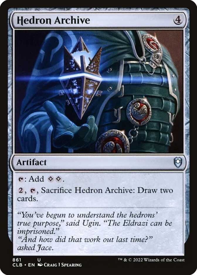 2022 Commander Legends: Battle for Baldur's Gate Hedron Archive #861 uncommon card image