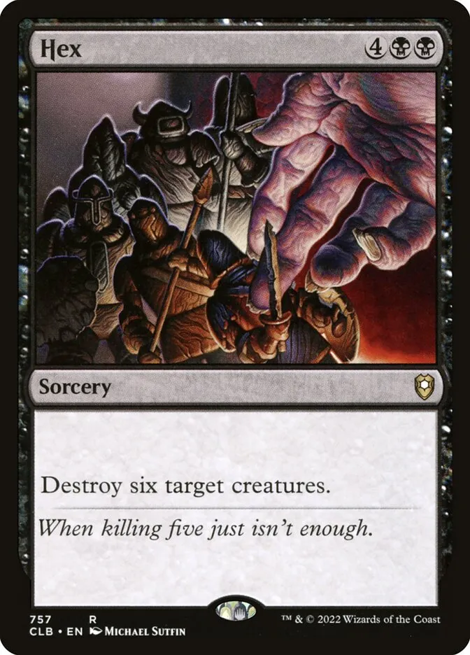 2022 Commander Legends: Battle for Baldur's Gate Hex #757 rare card image