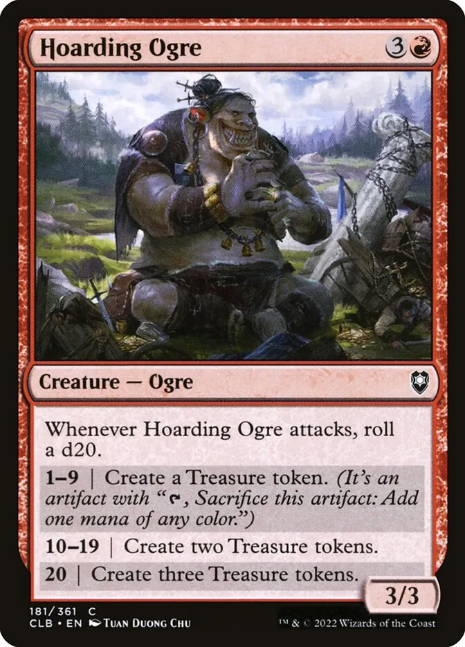 2022 Commander Legends: Battle for Baldur's Gate Hoarding Ogre #181 common card image