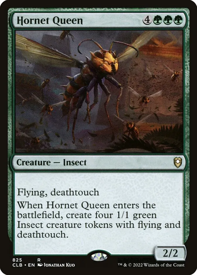 2022 Commander Legends: Battle for Baldur's Gate Hornet Queen #825 rare card image