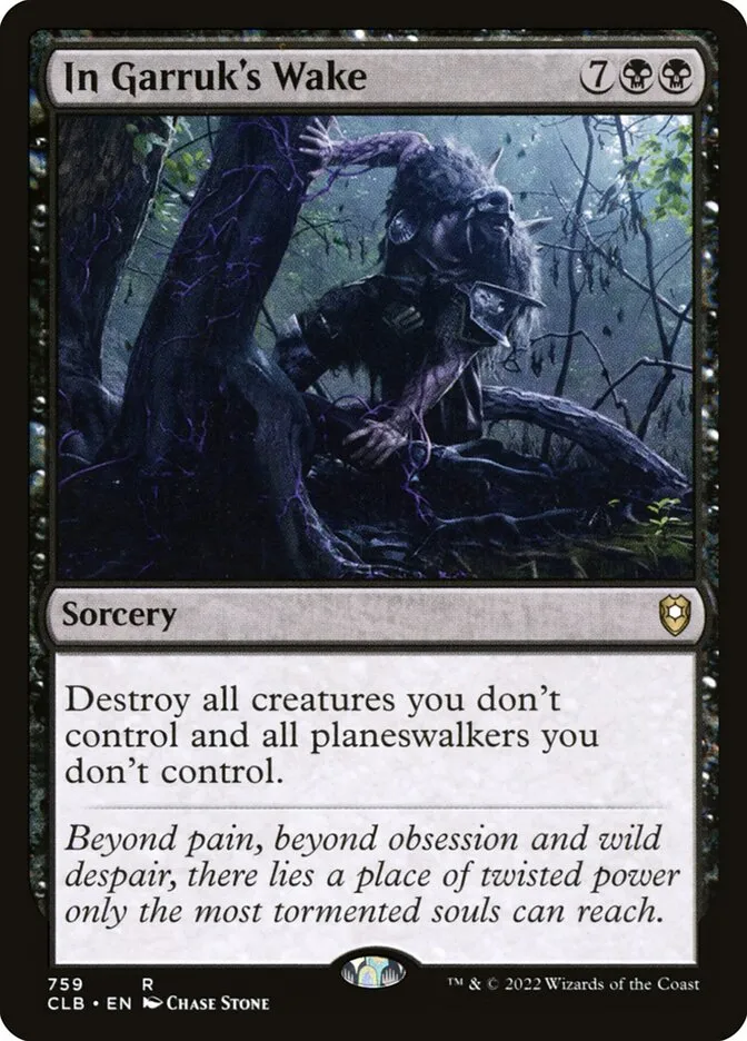 2022 Commander Legends: Battle for Baldur's Gate In Garruk's Wake #759 rare card image