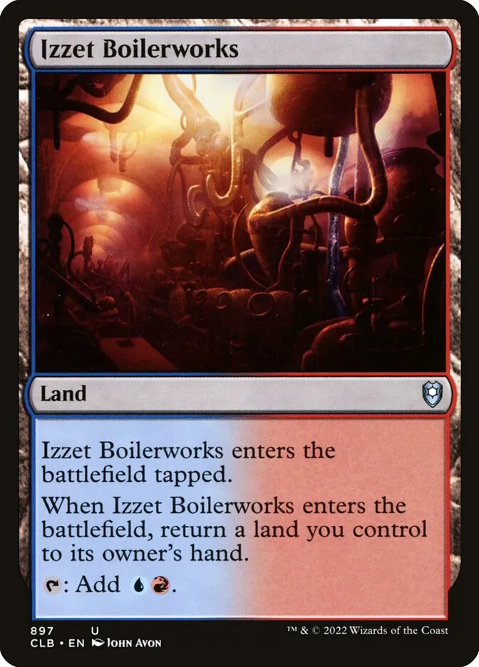 2022 Commander Legends: Battle for Baldur's Gate Izzet Boilerworks #897 uncommon card image