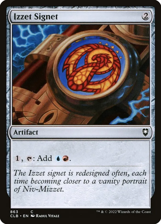 2022 Commander Legends: Battle for Baldur's Gate Izzet Signet #863 common card image