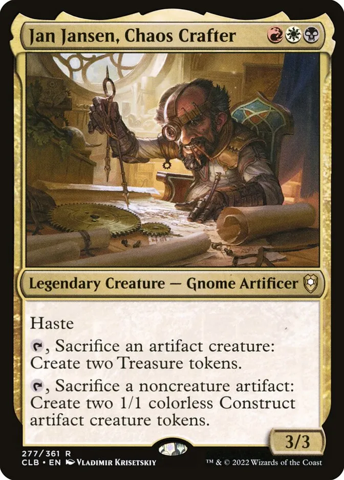 2022 Commander Legends: Battle for Baldur's Gate Jan Jansen, Chaos Crafter #277 rare card image