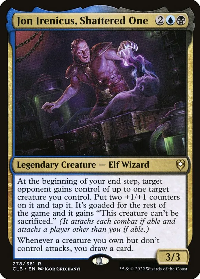 2022 Commander Legends: Battle for Baldur's Gate Jon Irenicus, Shattered One #278 rare card image