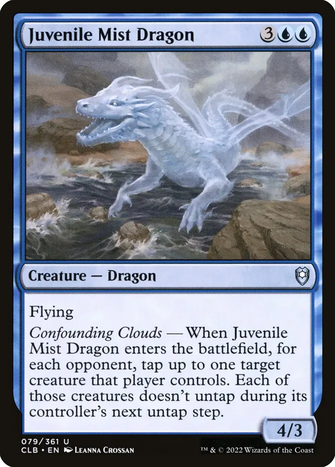 2022 Commander Legends: Battle for Baldur's Gate Juvenile Mist Dragon #79 uncommon card image