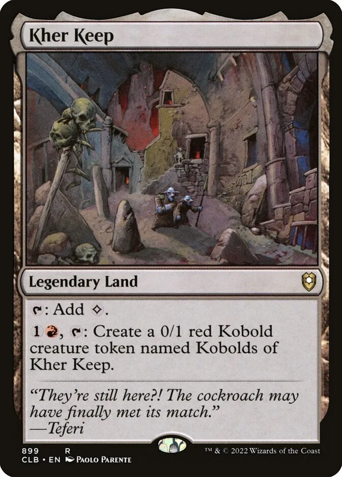 2022 Commander Legends: Battle for Baldur's Gate Kher Keep #899 rare card image