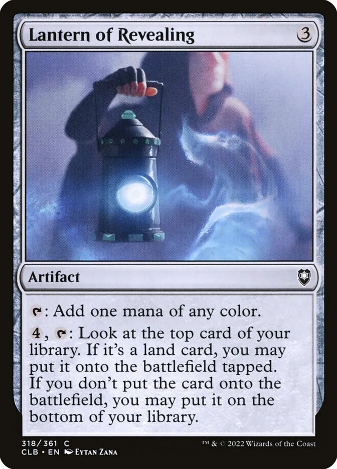 2022 Commander Legends: Battle for Baldur's Gate Lantern of Revealing #318 common card image
