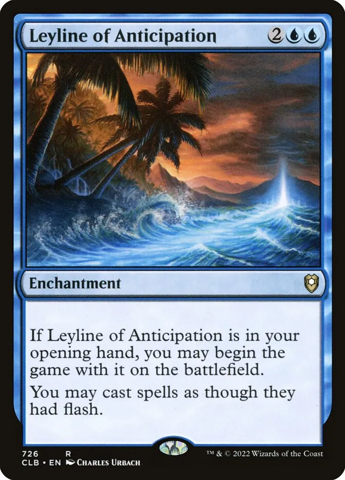 2022 Commander Legends: Battle for Baldur's Gate Leyline of Anticipation #726 rare card image