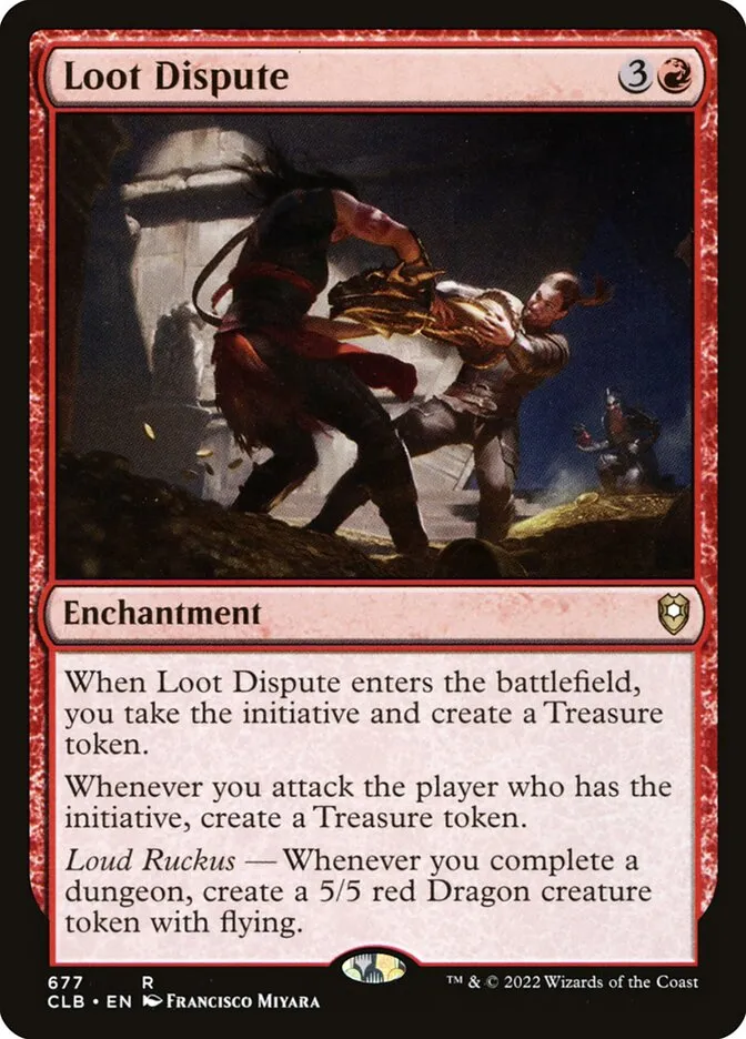 2022 Commander Legends: Battle for Baldur's Gate Loot Dispute #677 rare card image