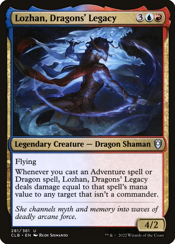 2022 Commander Legends: Battle for Baldur's Gate Lozhan, Dragons' Legacy #281 uncommon card image