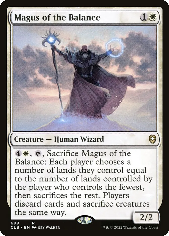 2022 Commander Legends: Battle for Baldur's Gate Magus of the Balance #699 rare card image