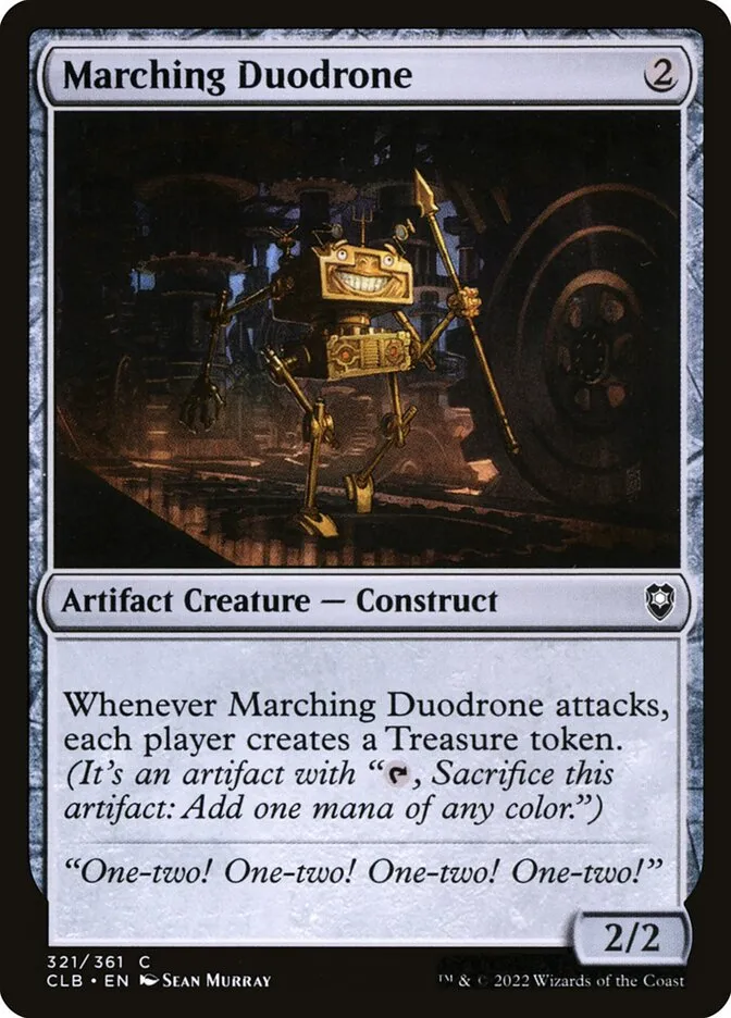 2022 Commander Legends: Battle for Baldur's Gate Marching Duodrone common #321 common card image