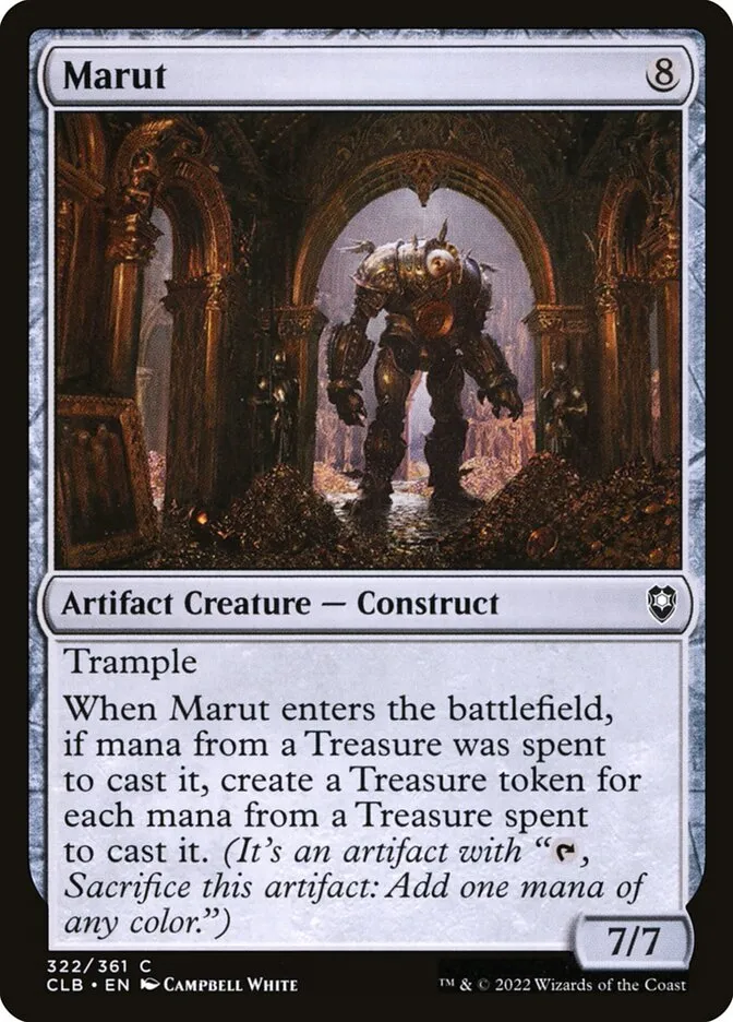 2022 Commander Legends: Battle for Baldur's Gate Marut #322 common card image