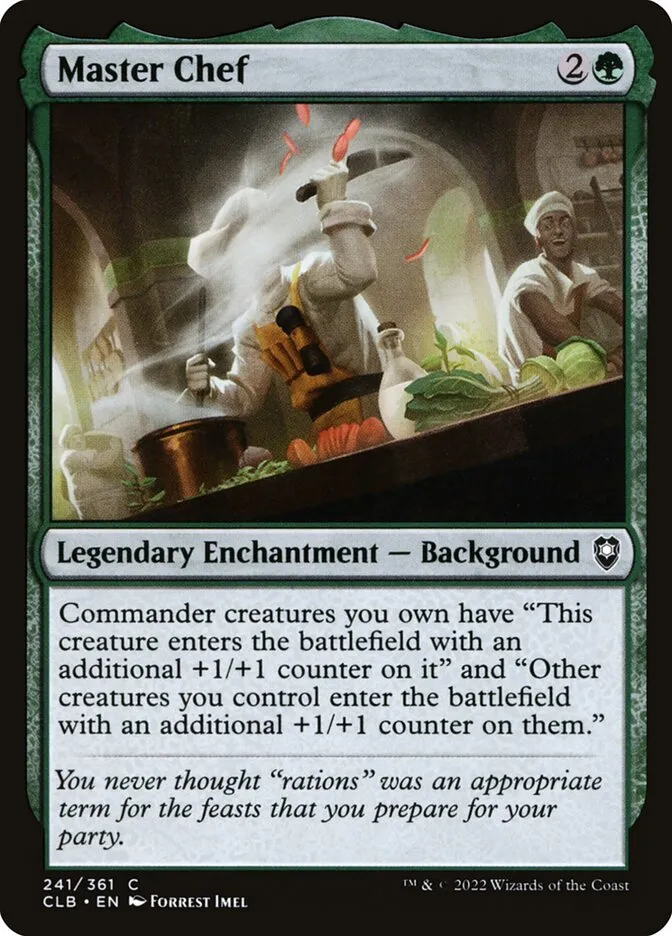 2022 Commander Legends: Battle for Baldur's Gate Master Chef common #241 common card image