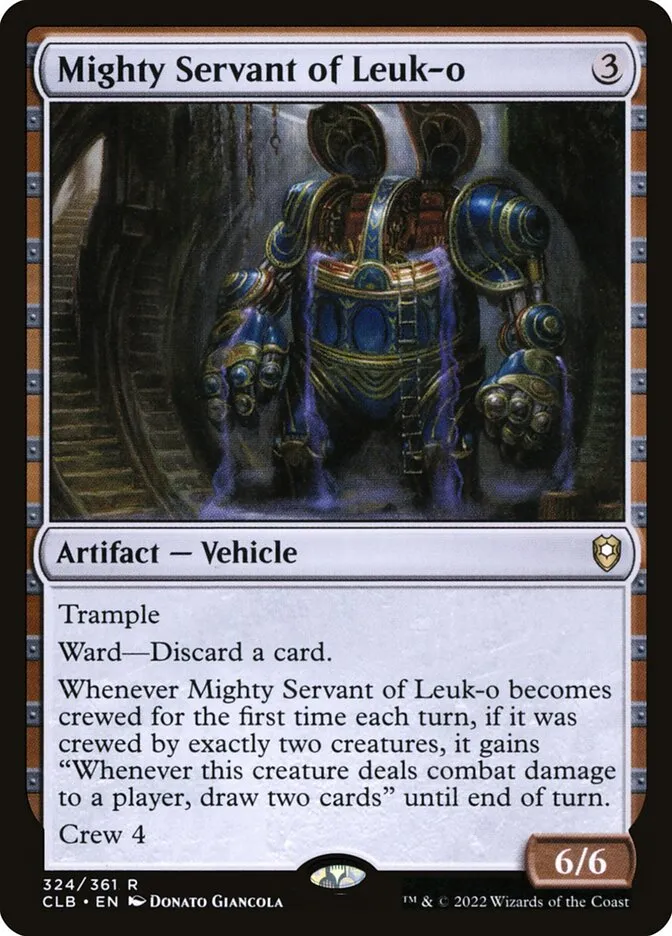 2022 Commander Legends: Battle for Baldur's Gate Mighty Servant of Leuk-o #324 rare card image