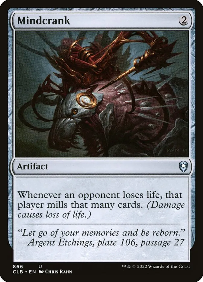 2022 Commander Legends: Battle for Baldur's Gate Mindcrank #866 uncommon card image