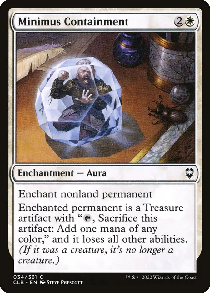 2022 Commander Legends: Battle for Baldur's Gate Minimus Containment common #34 common card image