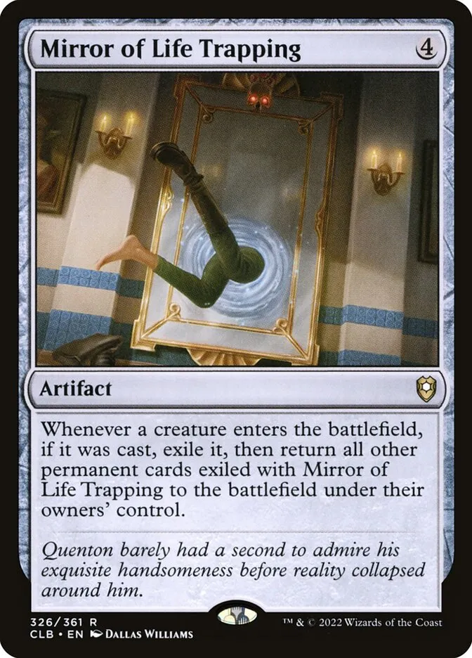 2022 Commander Legends: Battle for Baldur's Gate Mirror of Life Trapping #326 rare card image