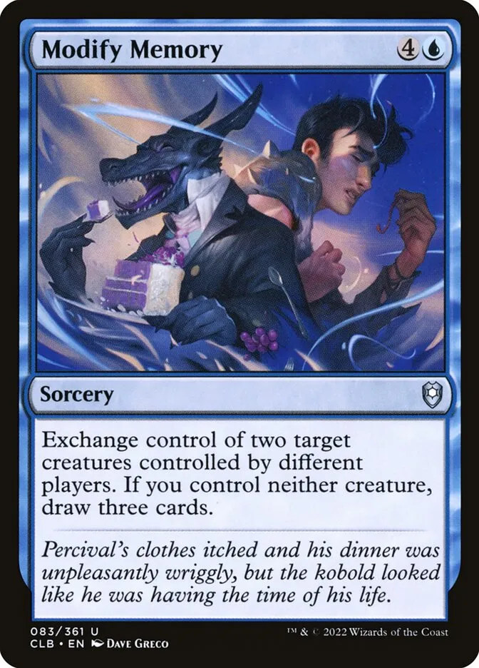 2022 Commander Legends: Battle for Baldur's Gate Modify Memory uncommon #83 uncommon card image