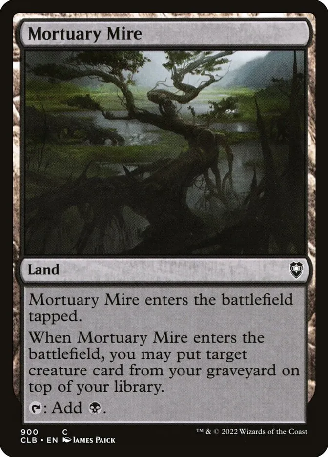 2022 Commander Legends: Battle for Baldur's Gate Mortuary Mire #900 common card image